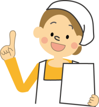 料理をする女性のイラスト 料理をする女性のイラスト