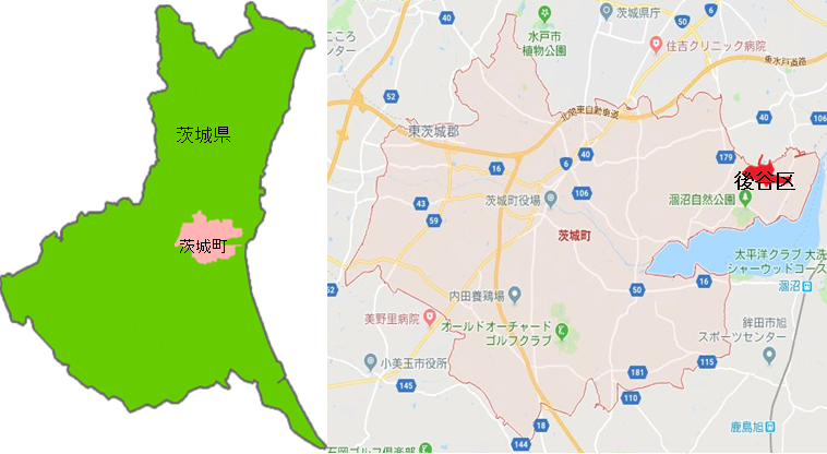 後谷区地図