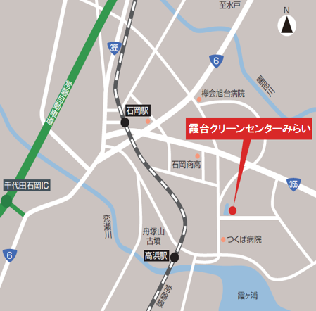 霞台クリーンセンターみらい地図